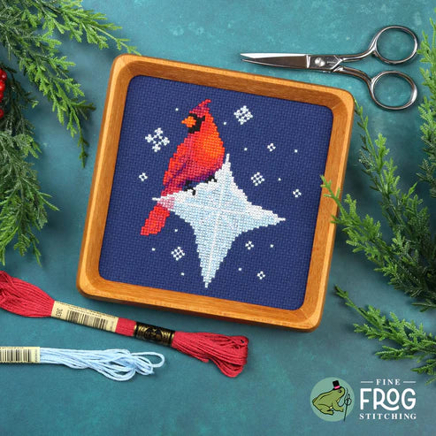 Ice Star Cardinal - Cross Stitch Pattern