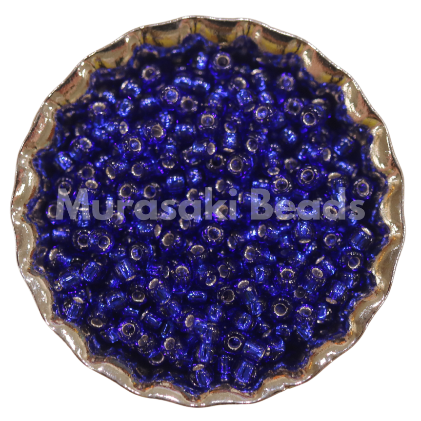 Size 11 - Murasaki Dk. Sapphire Silver Lined Beads