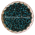 Size 11 - Murasaki Emerald Silver Lined Beads