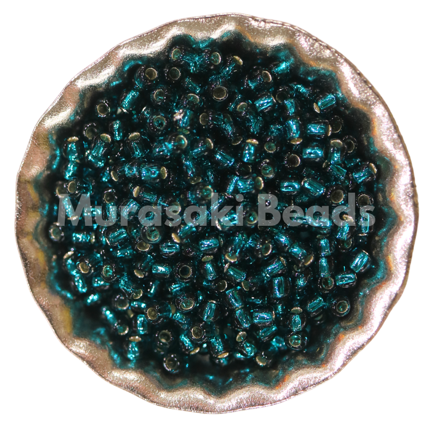 Size 11 - Murasaki Emerald Silver Lined Beads