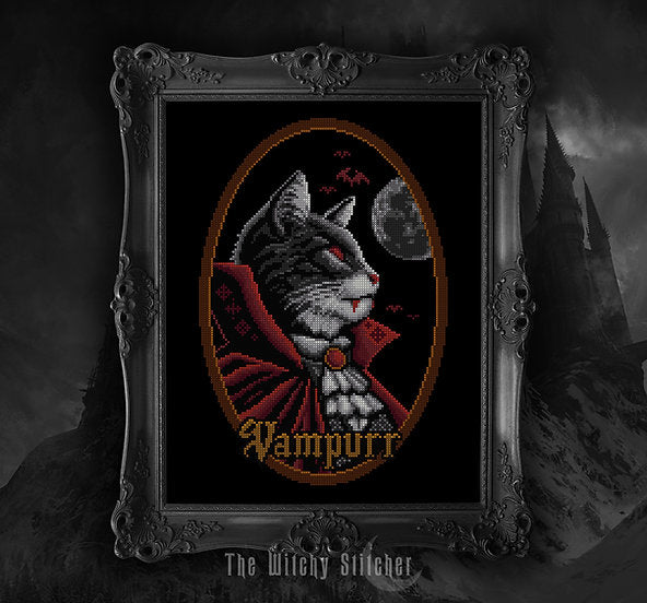 Vampurr - Cross Stitch Pattern