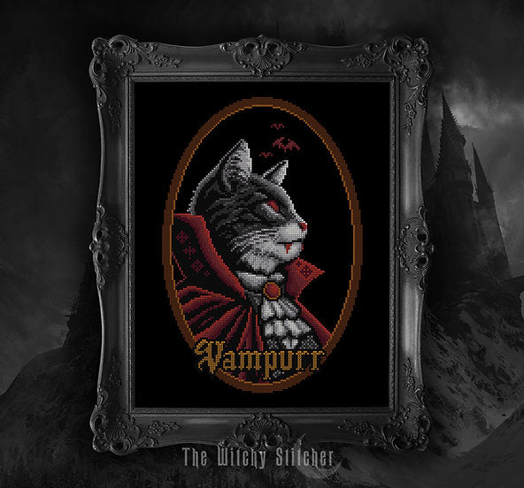 Vampurr - Cross Stitch Pattern