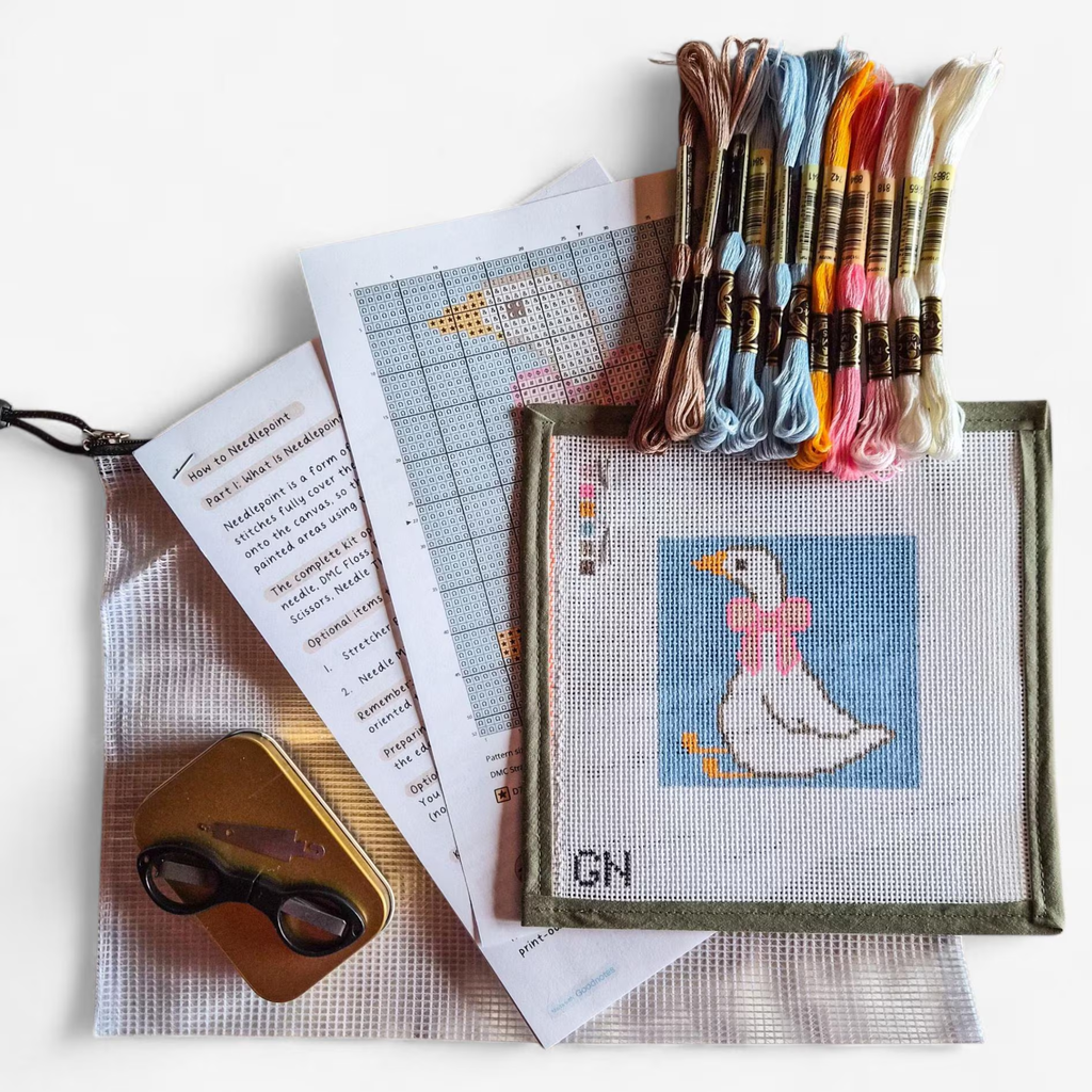 Sitting Goose Needlepoint Kit