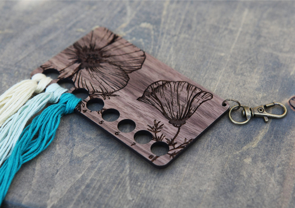 Poppy Embroidery Floss Storage Holder