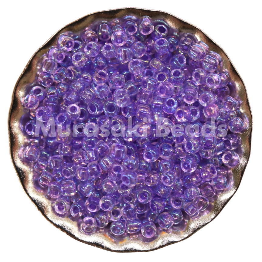 Size 11 - Murasaki Plum AB TR CL Beads