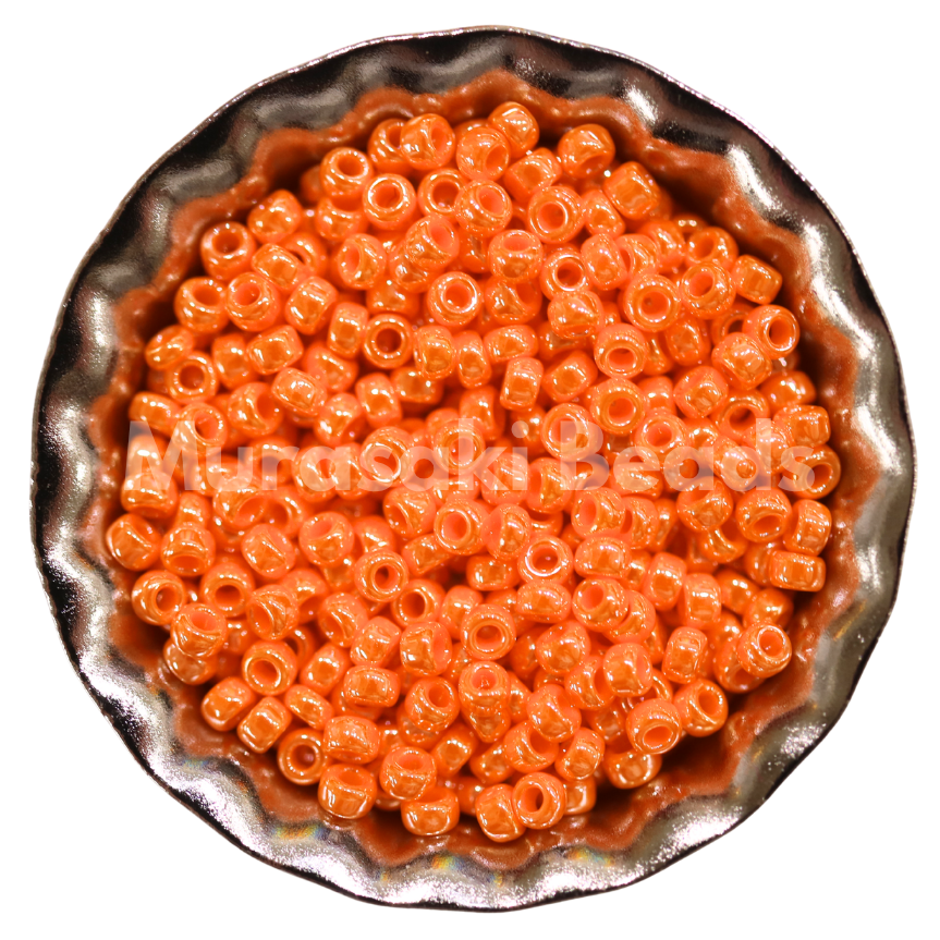 Size 11 - Murasaki Lt. Orange Luster Beads