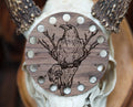 Crow & Skull Embroidery Floss Storage Holder