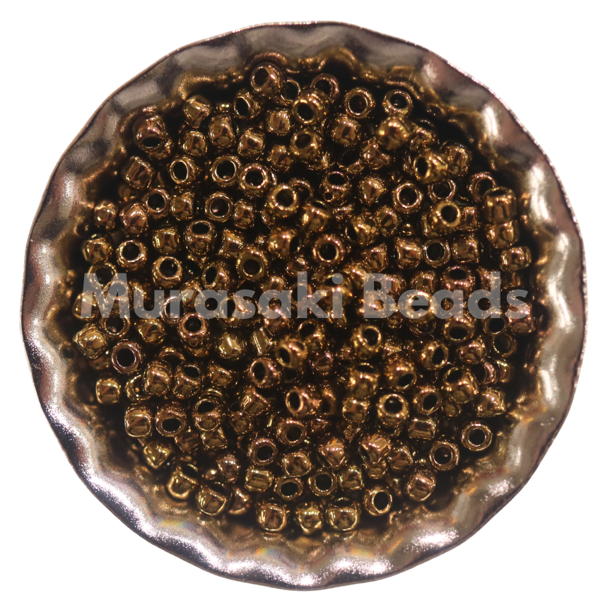 Size 11 - Murasaki Metallic Old Gold Beads
