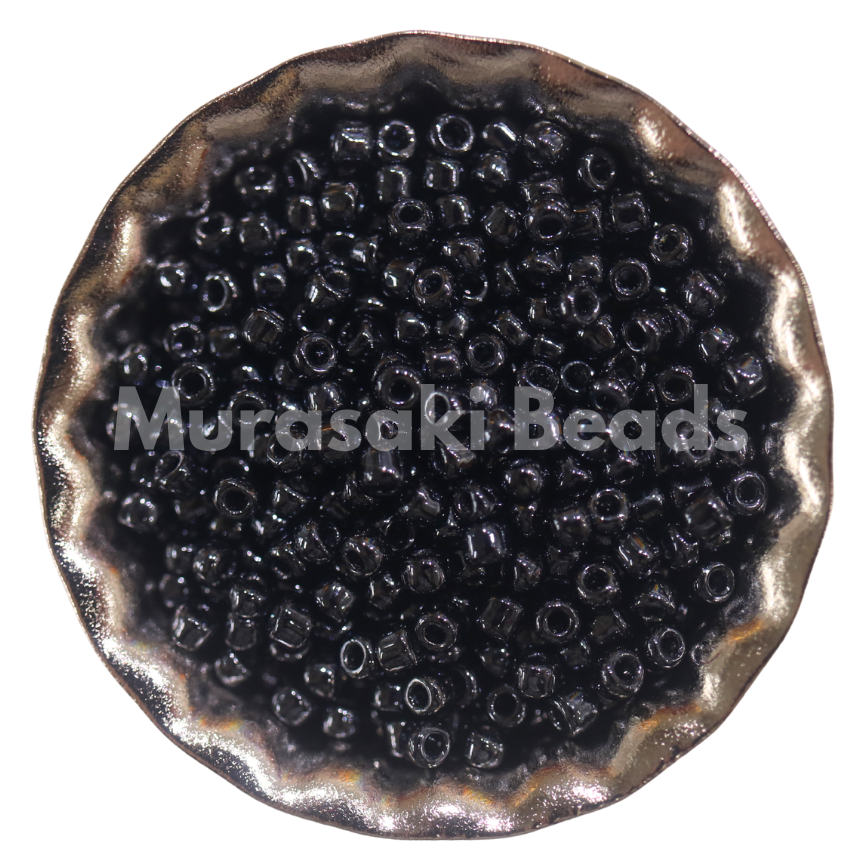 Size 11 - Murasaki Gunmetal Luster Beads