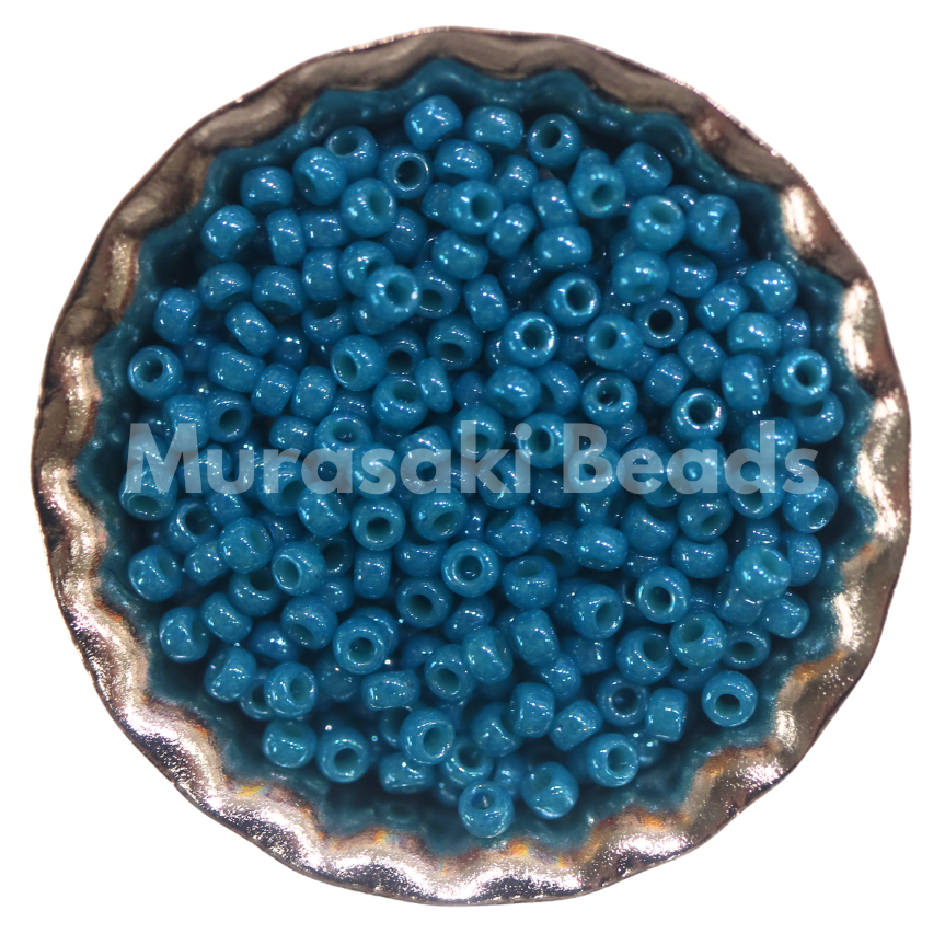 Size 11 - Murasaki Teal Blue Luster Beads