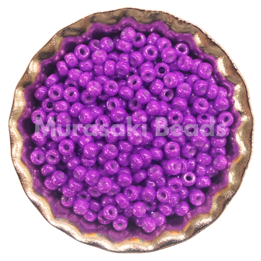 Size 11 - Murasaki Purple Luster Dyed Beads