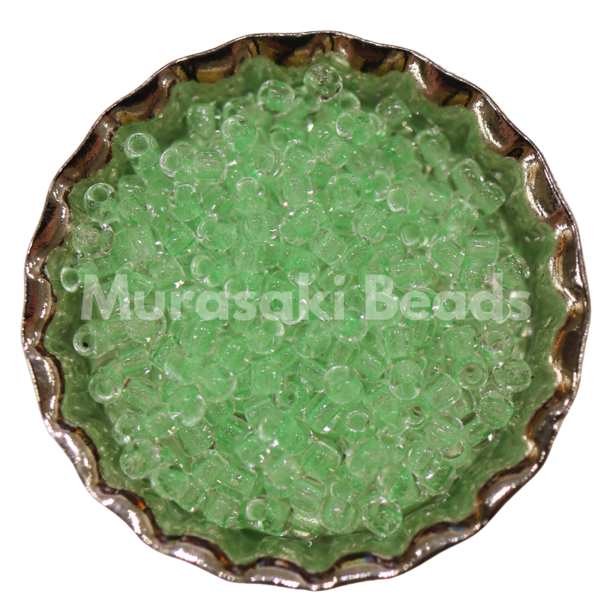 Size 11 - Murasaki Glow Mint-Green Beads