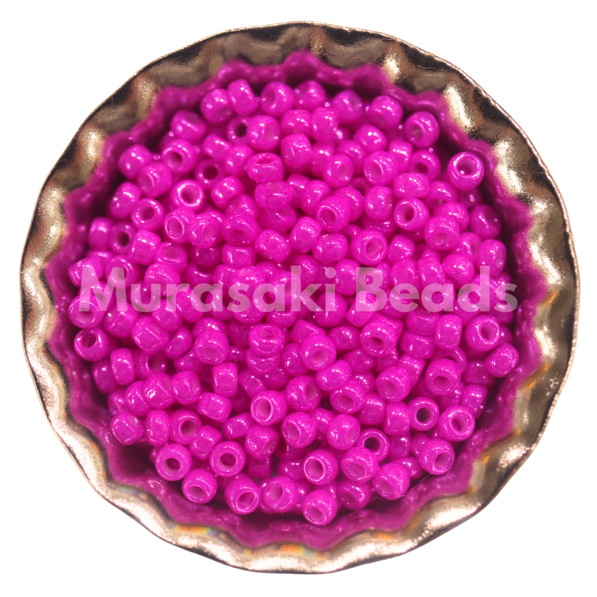 Size 11 - Murasaki Magenta Luster Dyed Beads