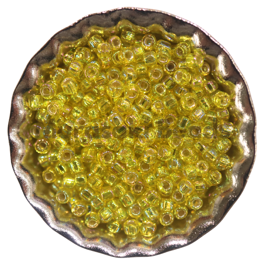 Size 11 - Murasaki Lt. Yellow AB Silver Lined Beads