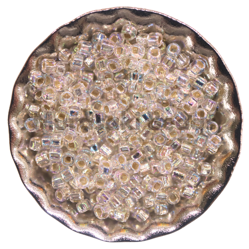 Size 11 - Murasaki Crystal AB Silver Lined Beads
