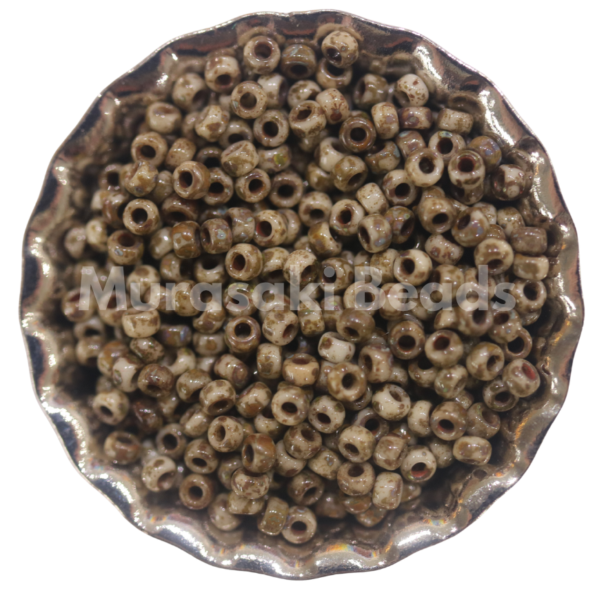 Size 11 - Murasaki Brown Picasso OP Beads