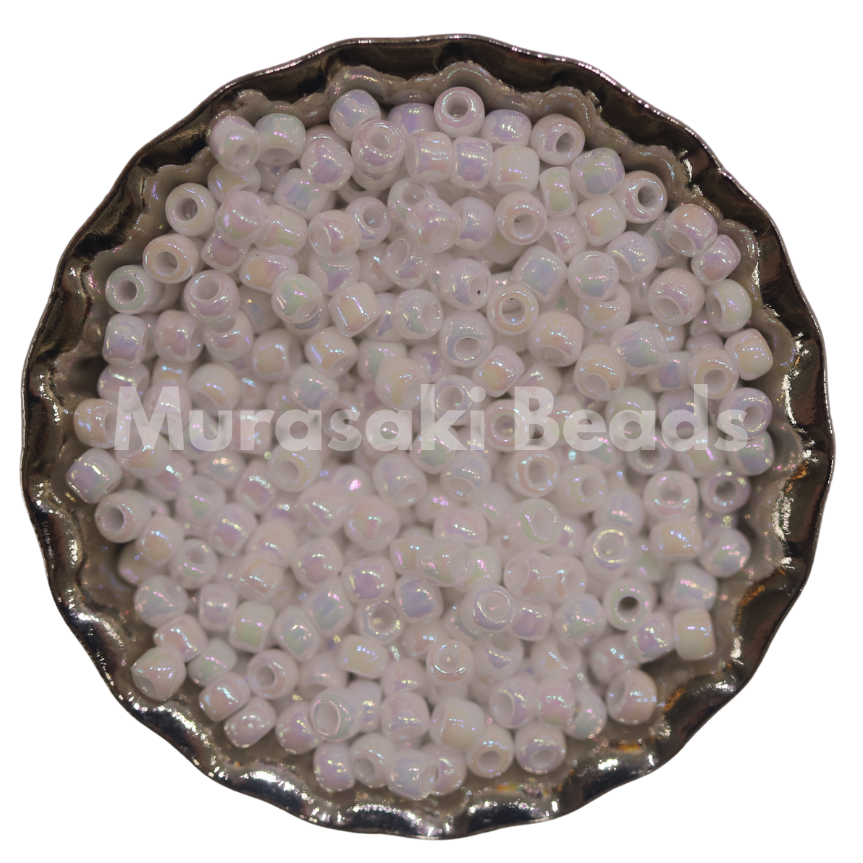 Size 11 - Murasaki White AB Beads