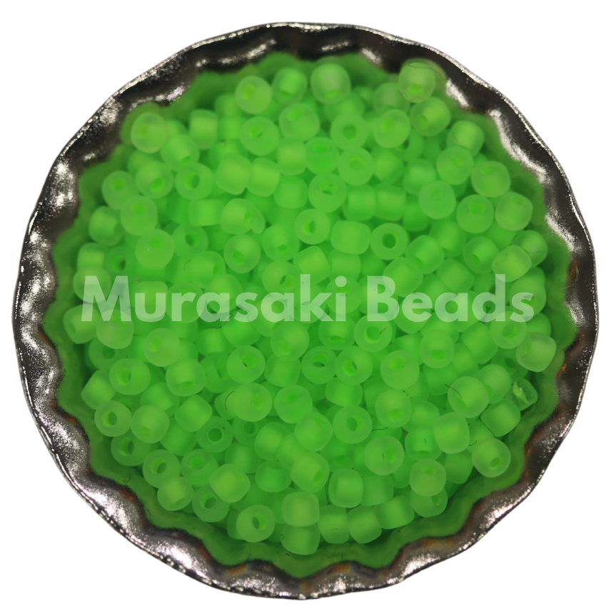 Size 11 - Murasaki Crystal Neon Apple Matte CL Beads