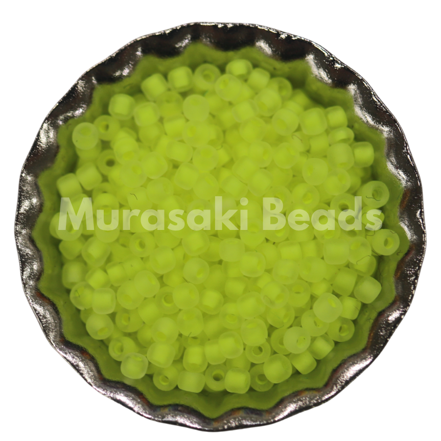 Size 11 - Murasaki Crystal Neon Yellow Matte CL Beads