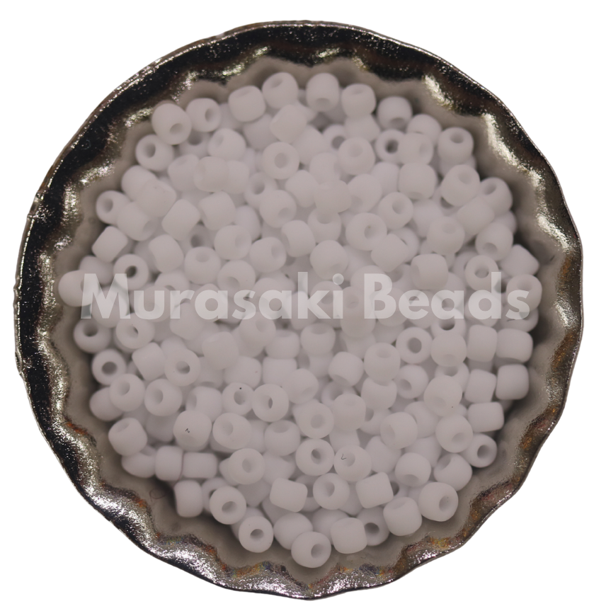 Size 11 - Murasaki Matte White OP Beads