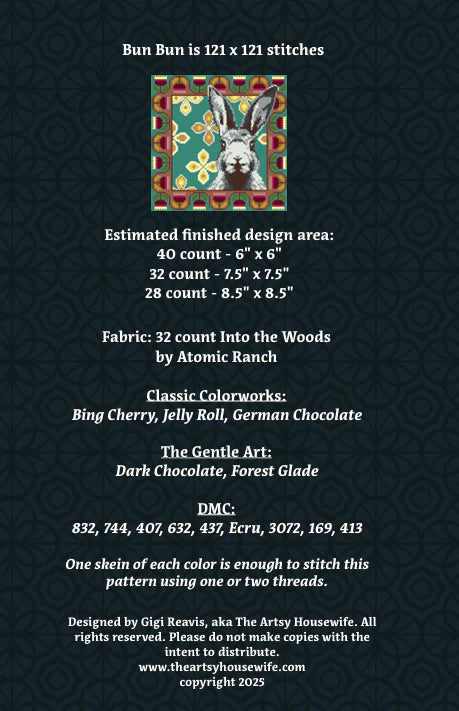 Bun Bun - Cross Stitch Pattern
