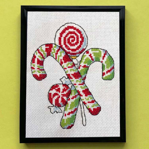 Candy Canes - Cross Stitch Kit