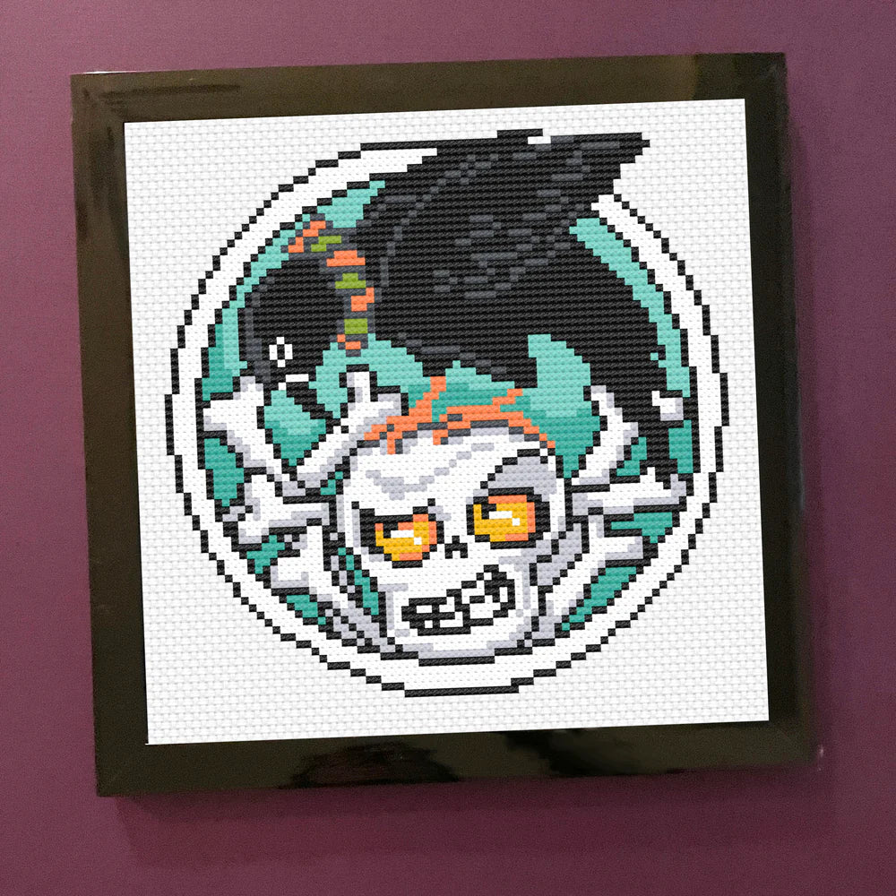 Crow & Bones - Cross Stitch Pattern