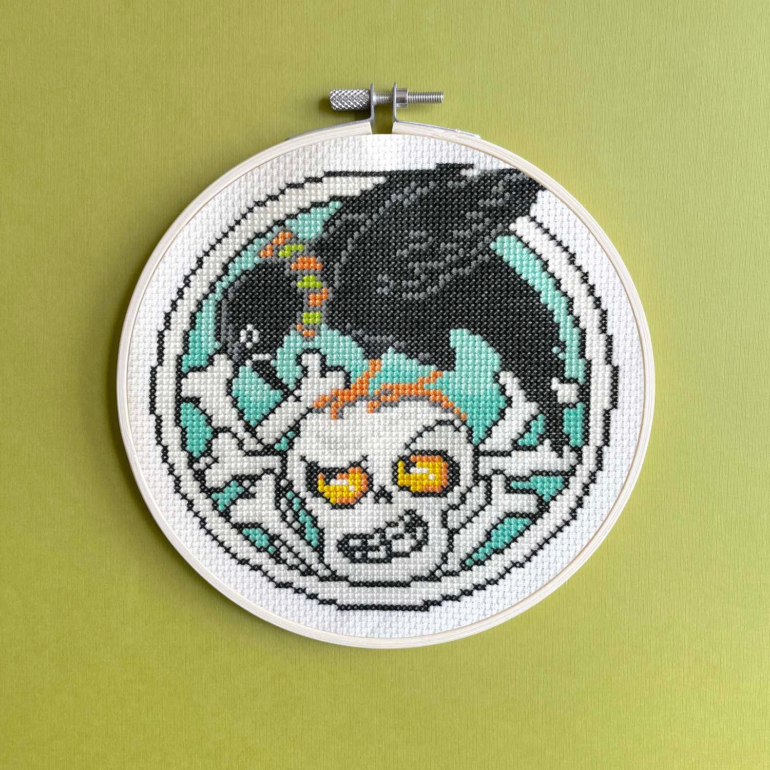 Crow & Bones - Cross Stitch Pattern