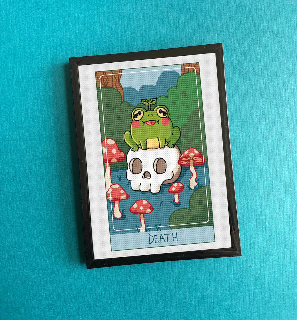 Death Card - Cross Stitch Pattern