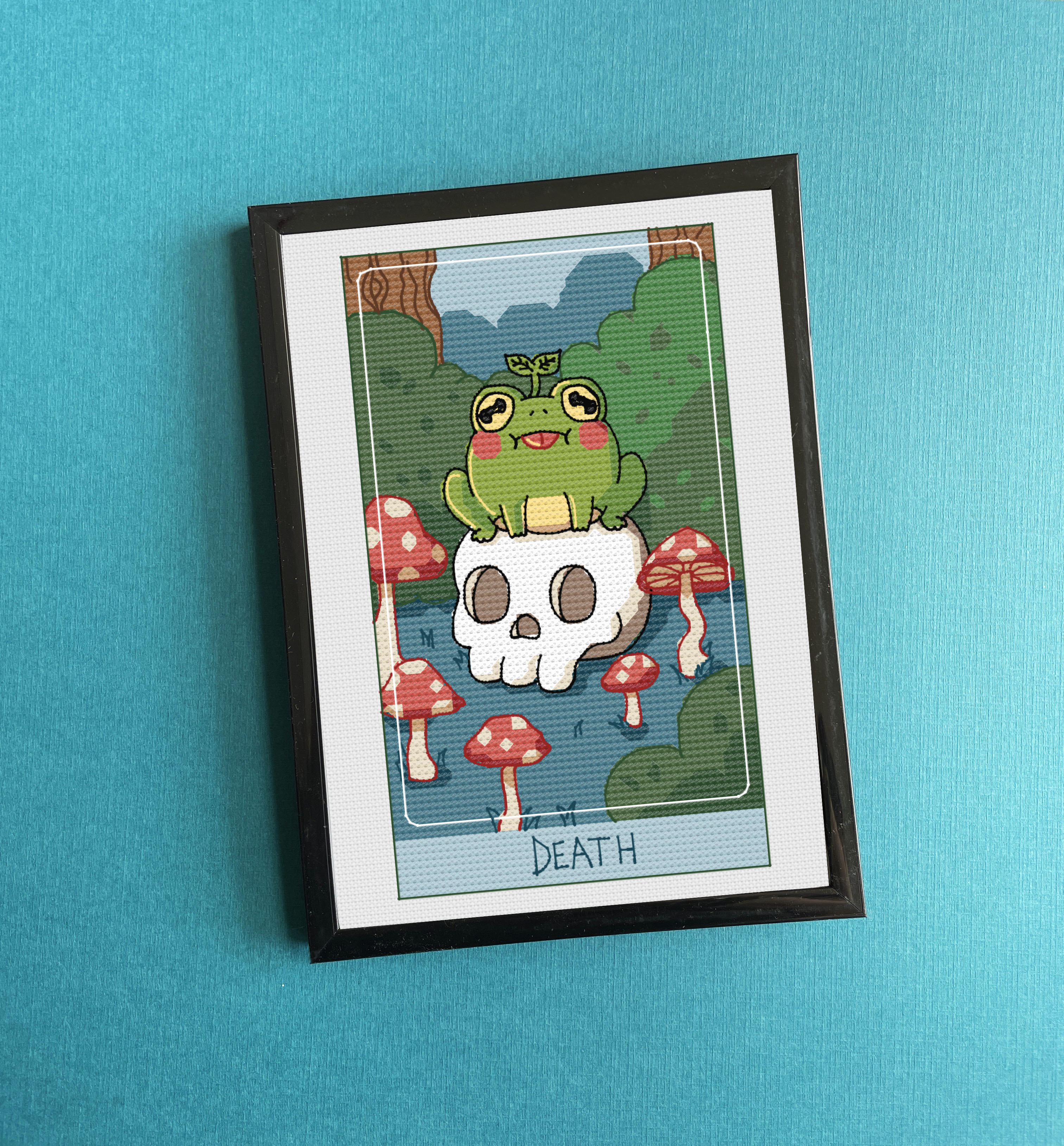 Death Card - Cross Stitch Pattern