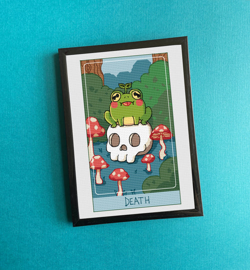 Death Card - Cross Stitch Pattern