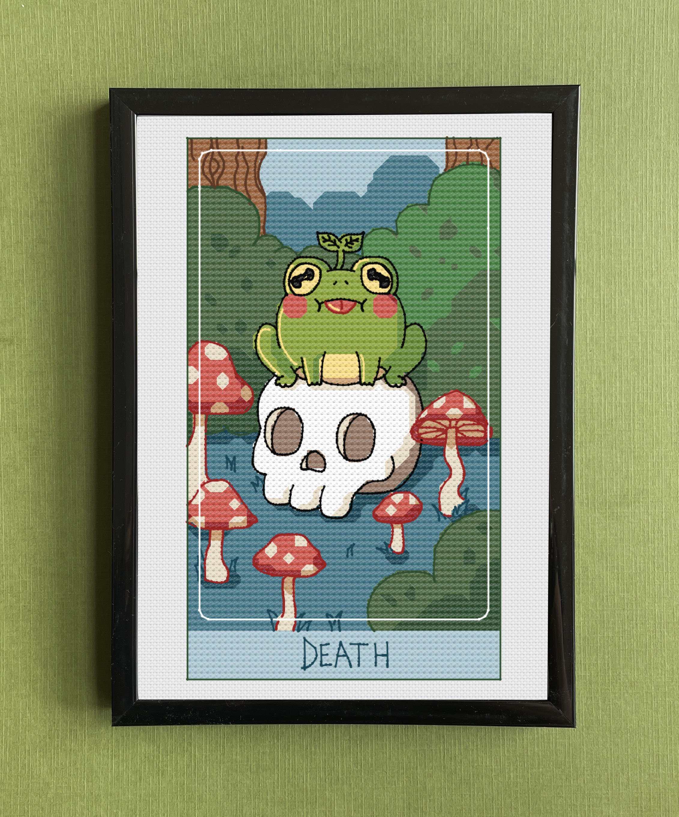 Death Card - Cross Stitch Pattern