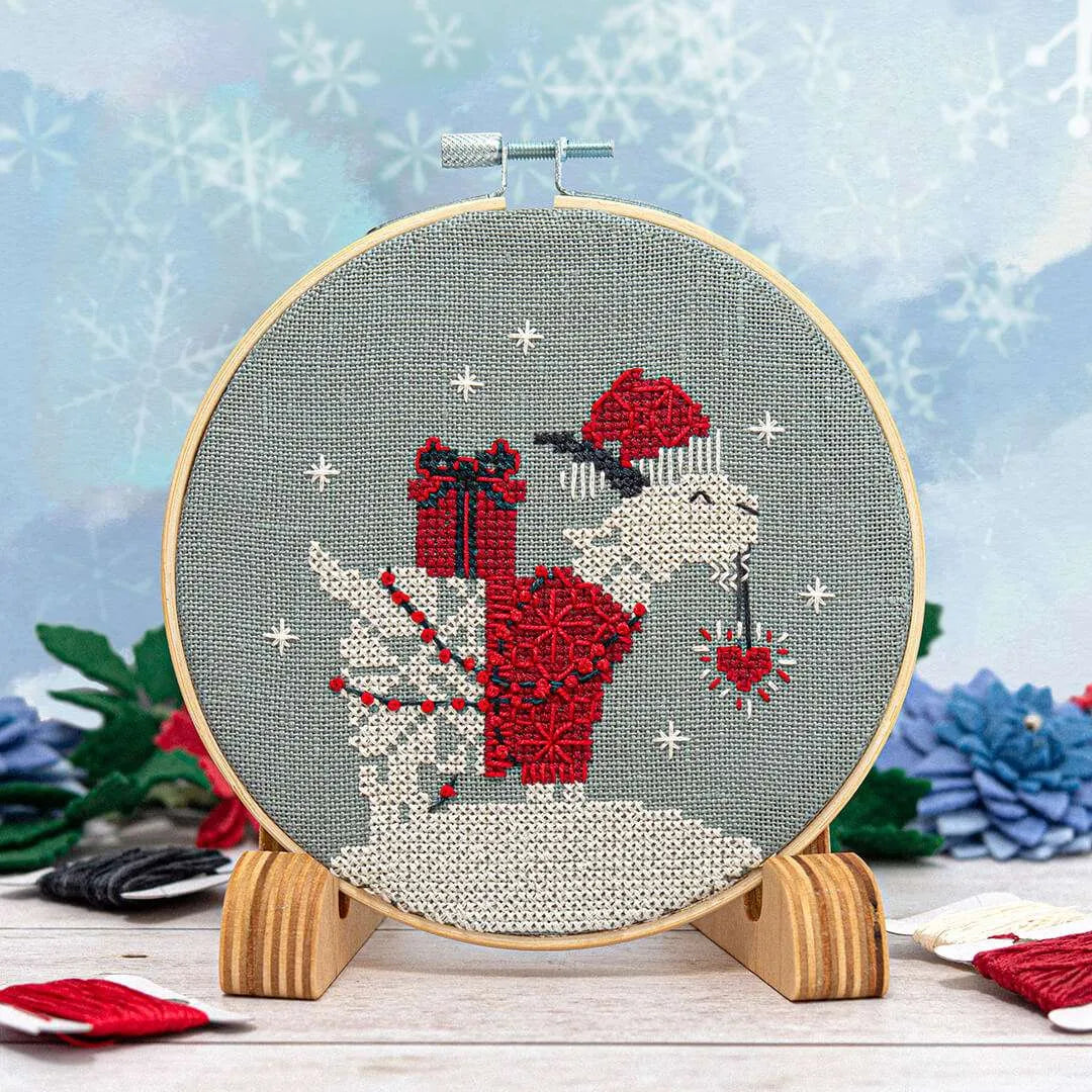 Snowflake Goat Ornament - Cross Stitch Pattern