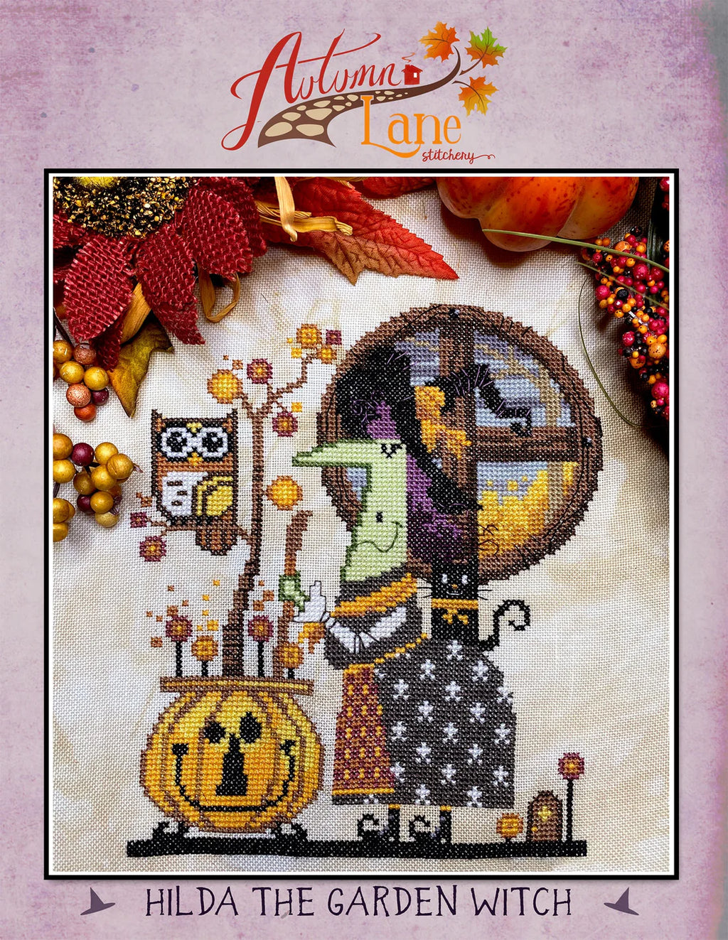 Hilda the Garden Witch - Cross Stitch Pattern