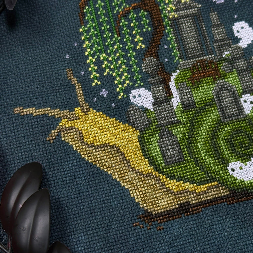 Grave Snail - Cross Stitch Pattern
