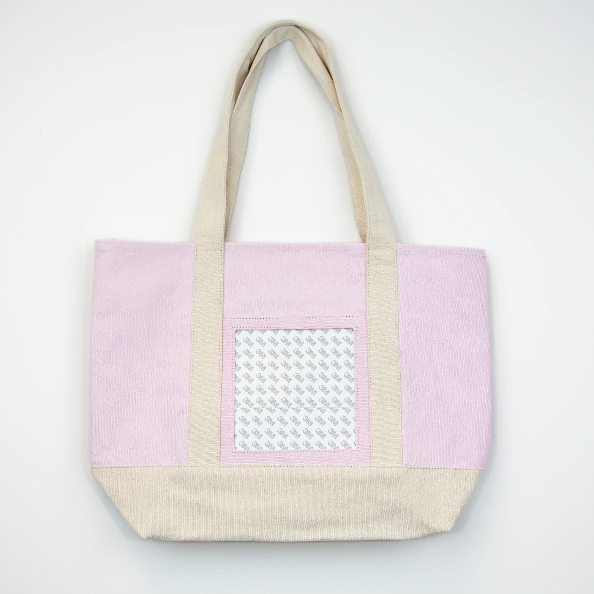 Pink Self-Finishing Large Tote Bag