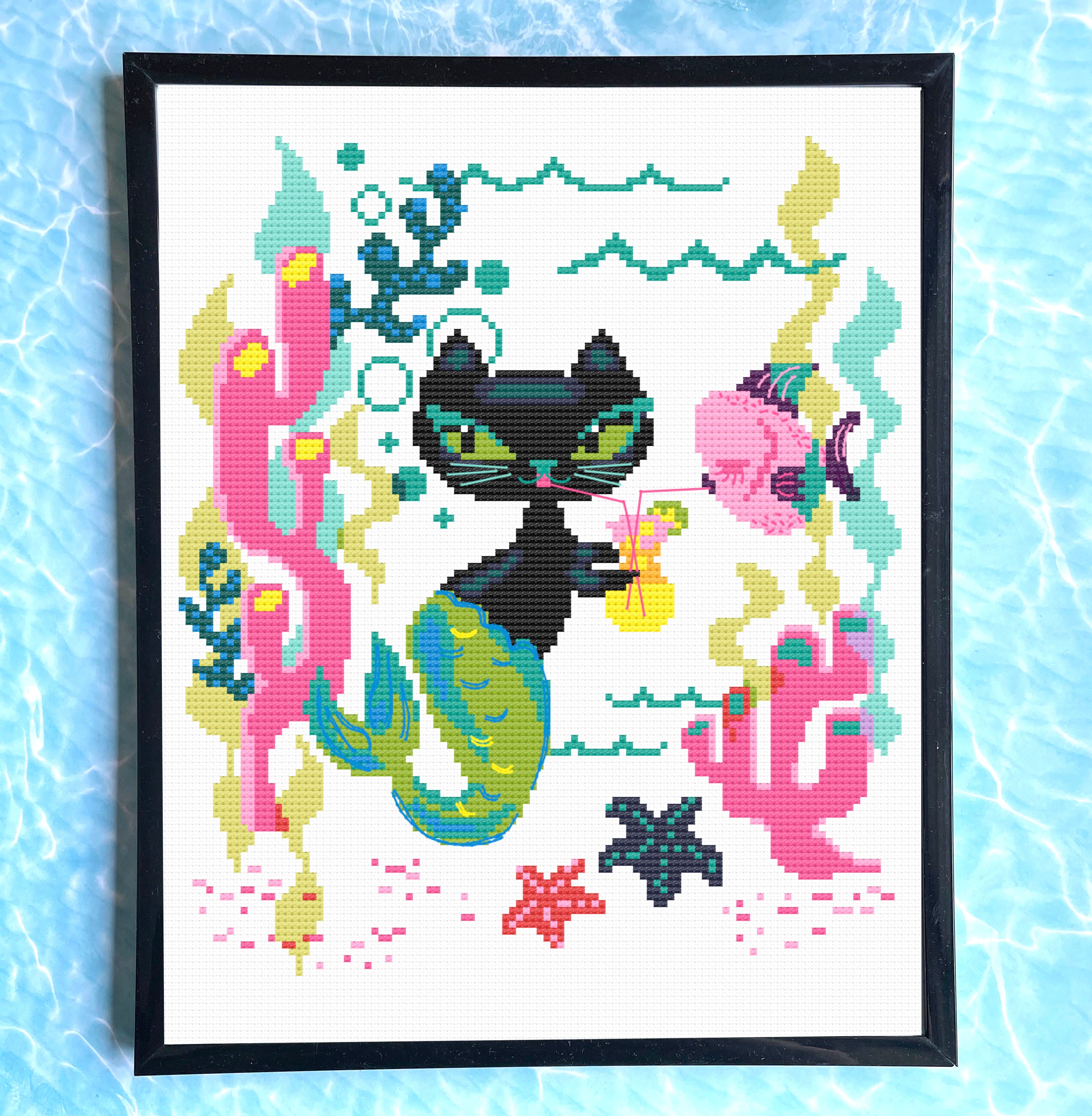 Mod Merkitty - Cross Stitch Pattern