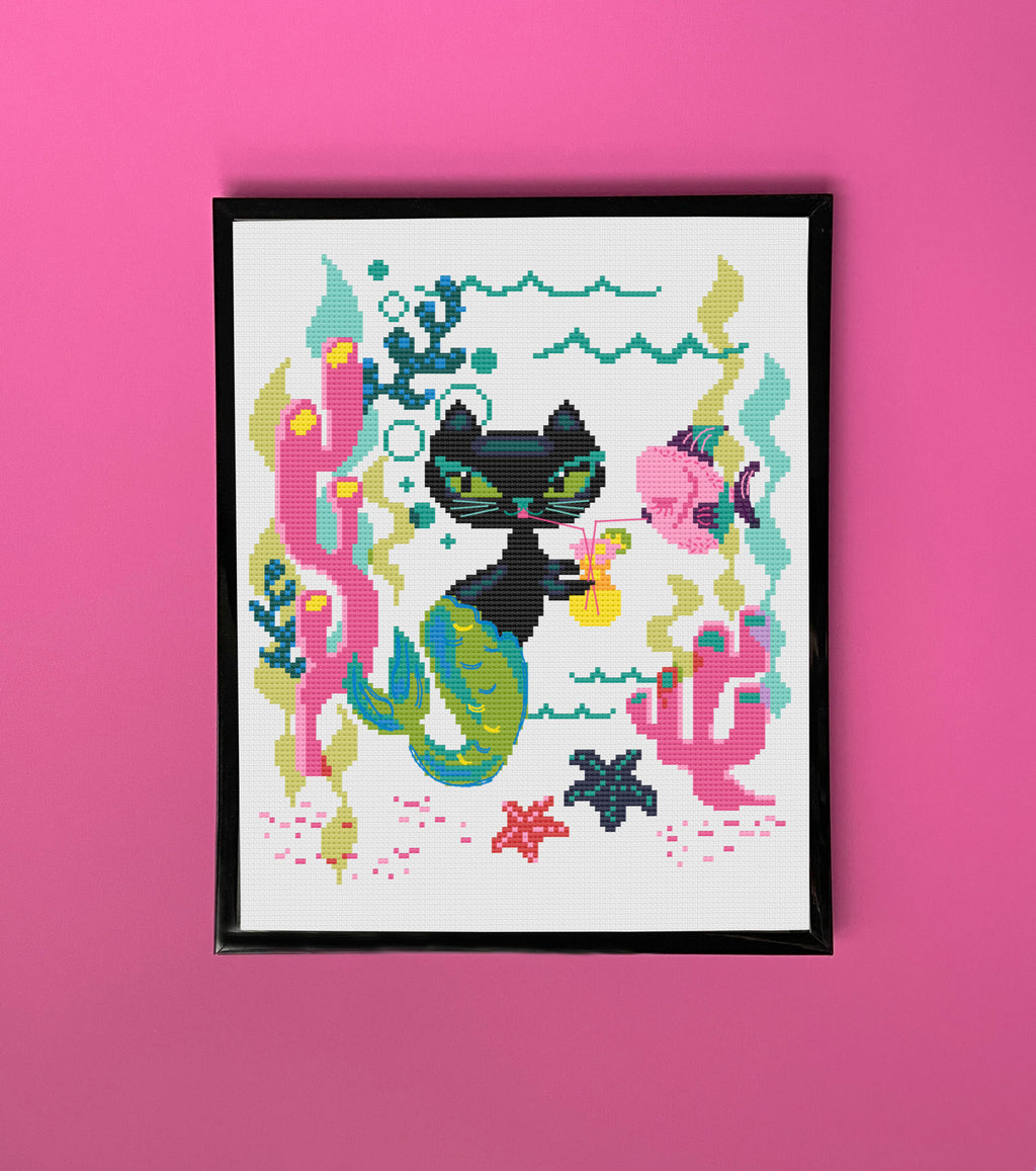 Mod Merkitty - Cross Stitch Pattern