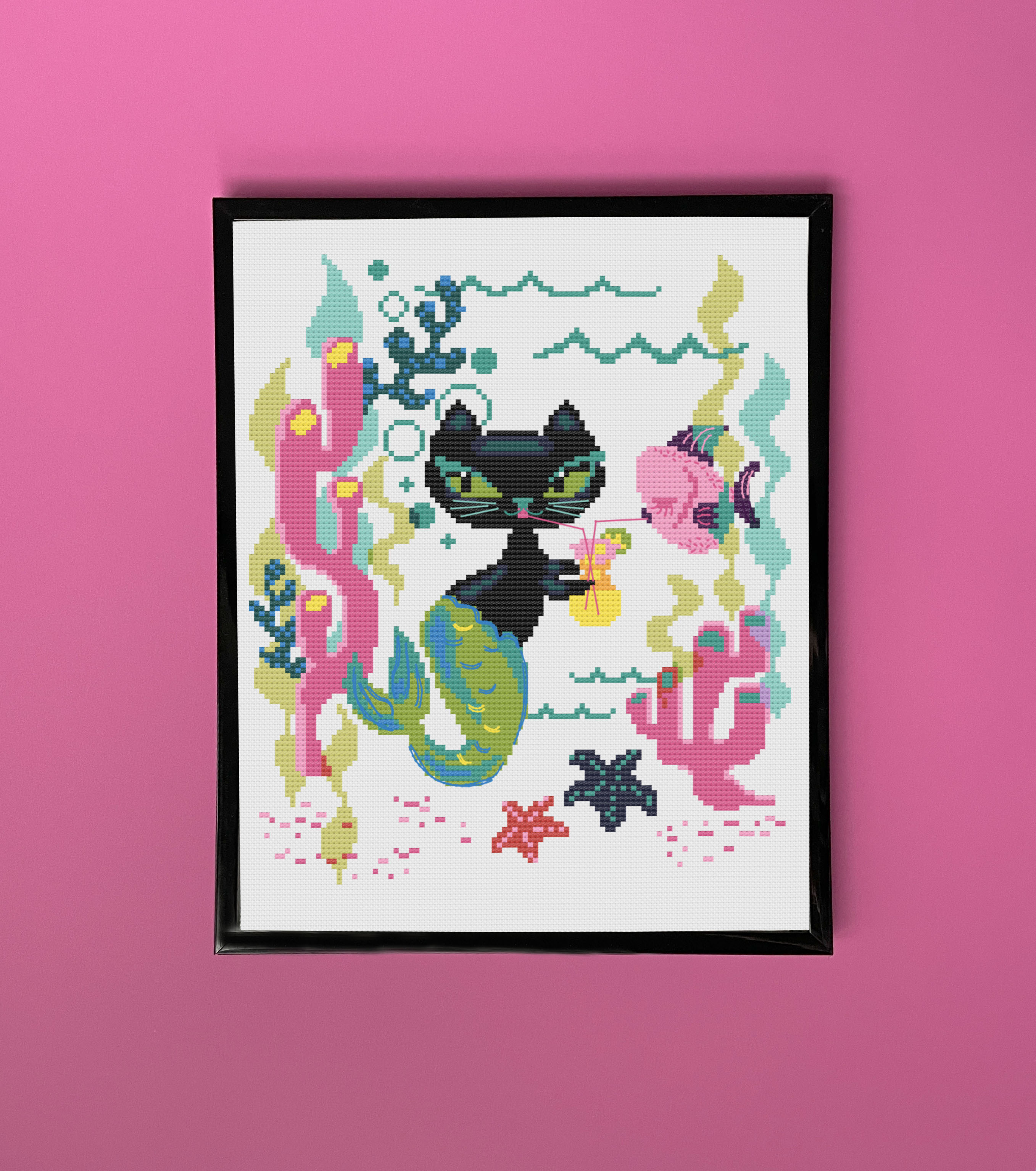 Mod Merkitty - Cross Stitch Pattern