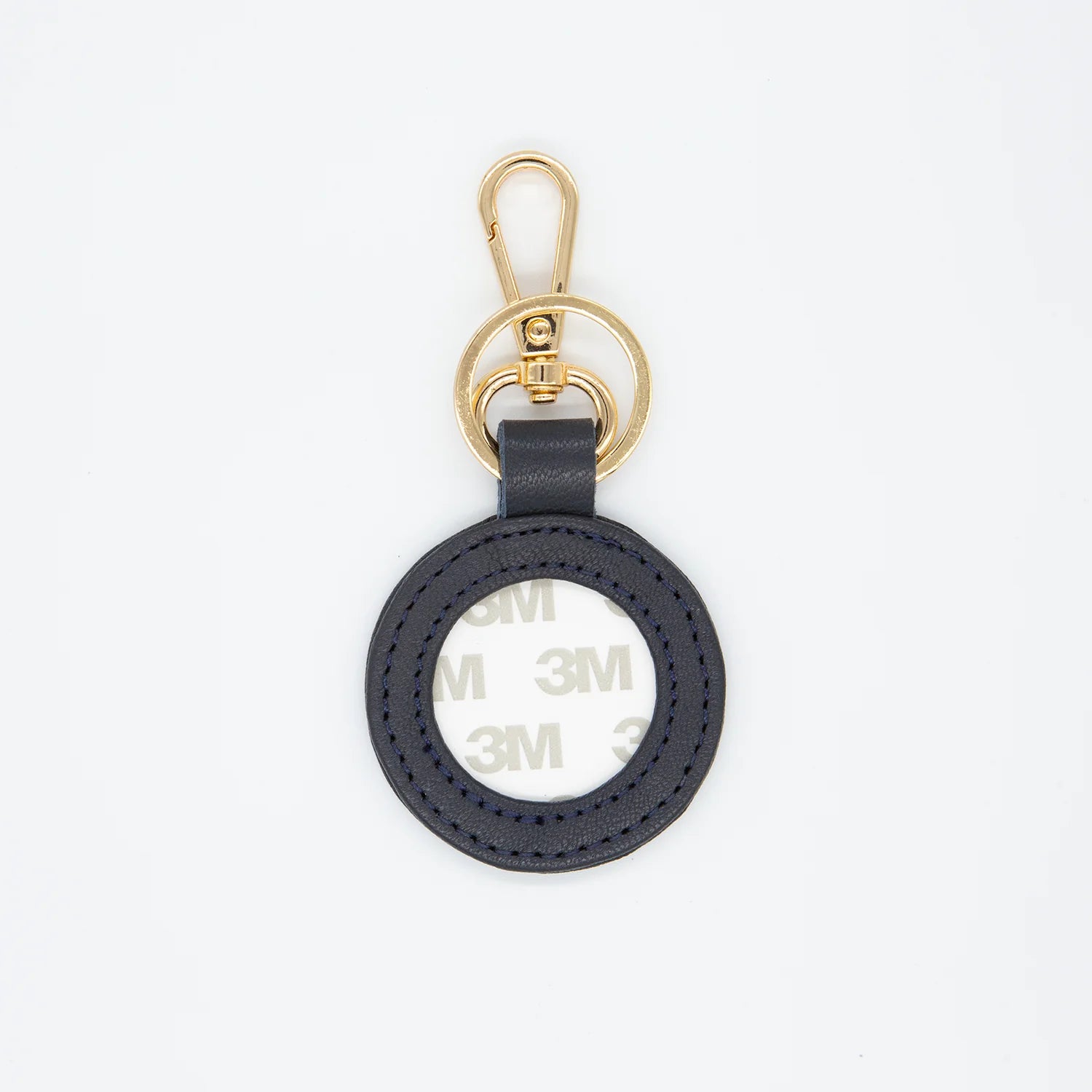 Navy Self-Finishing Key Fob