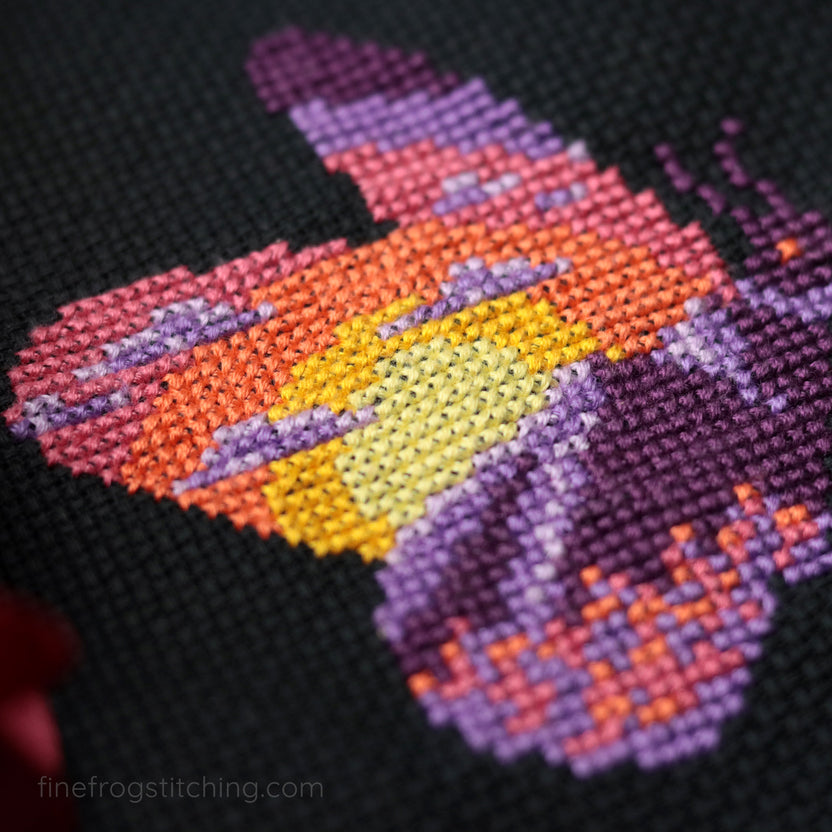 Mountain Sunset Moth - Cross Stitch Pattern