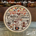 Falling Leaves Coffee Please - Cross Stitch Pattern