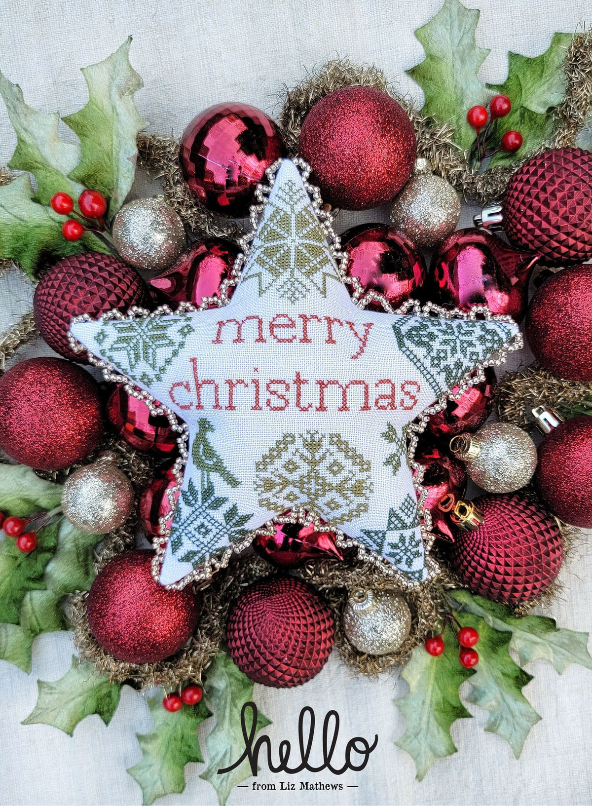 Quaker Christmas Star - Cross Stitch Pattern