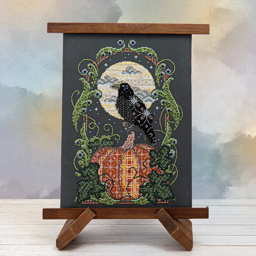 Raven's Harvest Moon - Cross Stitch Pattern