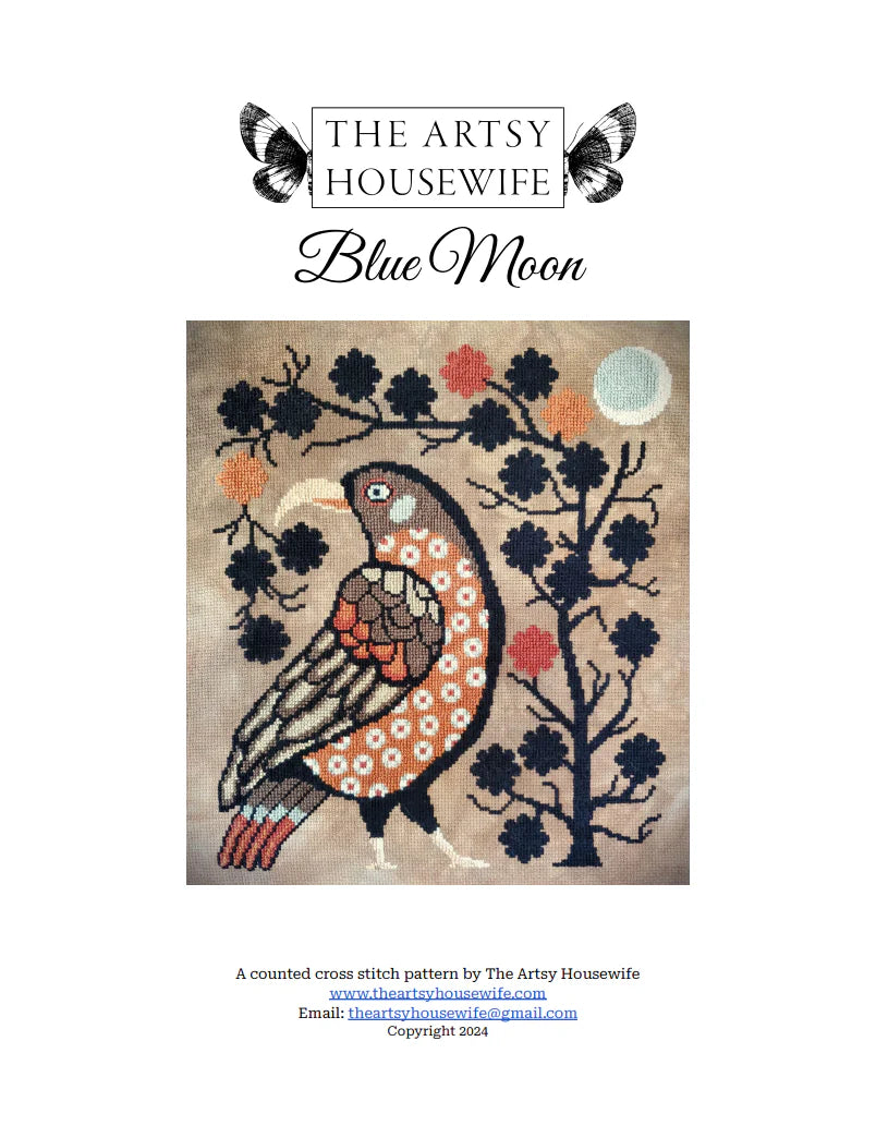 Blue Moon - Cross Stitch Pattern