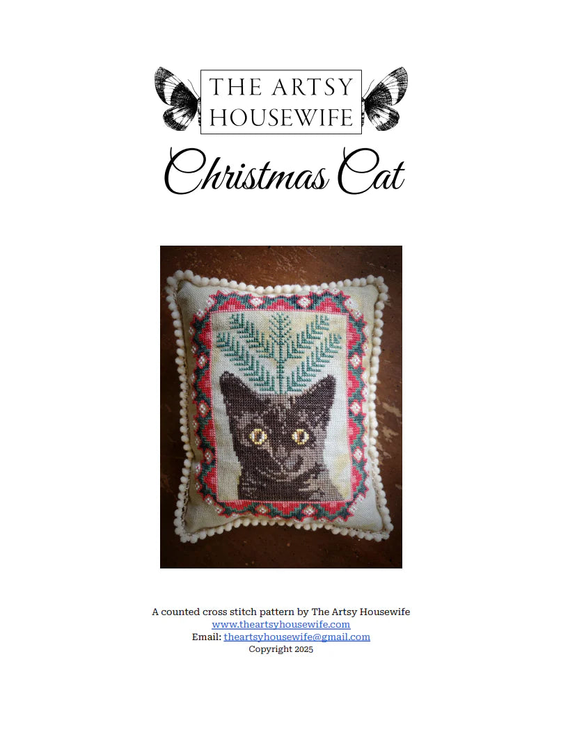 Christmas Cat - Cross Stitch Pattern