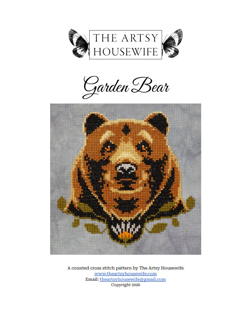 Garden Bear - Cross Stitch Pattern
