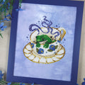 Tea Reading Frog - Cross Stitch Pattern