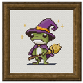 Witchy Frog - Cross Stitch Pattern