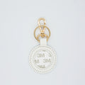 White Self-Finishing Key Fob